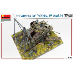 Reparacion De Pz.Kpfw. IV Ausf. H, Escala 1:35. Marca Miniart, Ref: 36063.