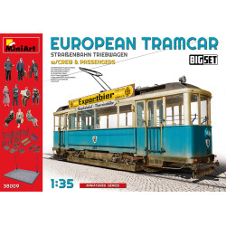 Tranvia Europeo, Escala 1:35. Marca Miniart Models, Ref. 38009.