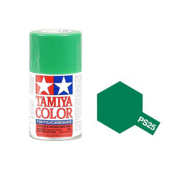 Spray Policarbonato Verde Brillante, (86025) ,Bote 100 ml. Marca Tamiya, Ref: PS-25.