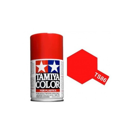 Spray Rojo Puro, (85086), Bote 100 ml. Marca Tamiya, Ref: TS-86.