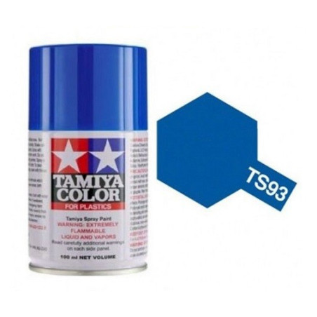 Spray Azul Puro, (85093), Bote 100 ml. Marca Tamiya, Ref: TS-93.