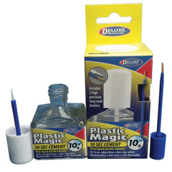 Pegamento Plastic Magic 10 Segundos, Cement, 20 ml. Marca Deluxe, Ref: AD83.