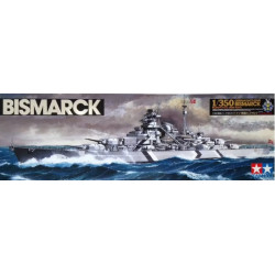 Barco German Battleship Bismarck, Escala 1:350. Marca Tamiya, Ref: 78013.