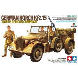 Vehiculo German Horch Kfz.15 "North African Campaign", Escala 1:35. Marca Tamiya, Ref: 37015.