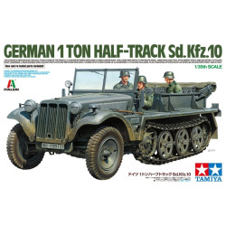 Vehiculo German 1 ton Half-Track Sd.Kfz.10, Escala 1:35. Marca Tamiya, Ref: 37016.