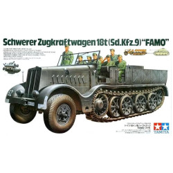 Vehiculo Schwerer Zugkraftwagen 18t (Sd.Kfz.9) "Famo". Marca Tamiya, Ref: 35239.