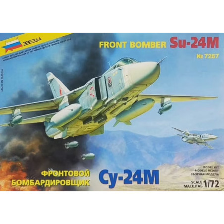 Avión Su-24M "Fencer D", Escala 1:72. Marca Zveda, Ref. 7267.
