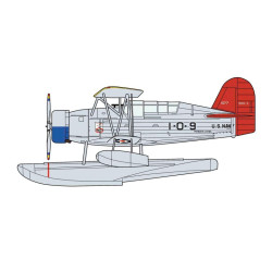 Aeronave SOC-3 Seagull Seaplane, Escala 1:72. Marca Hasegawa, Ref: 02394.