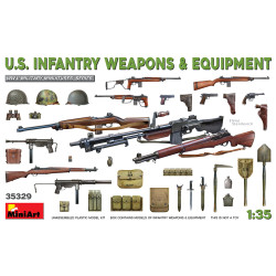 Armas y Equipos de Infanteria de EE.UU, Escala 1:35. Marca Miniart, Ref: 35329.