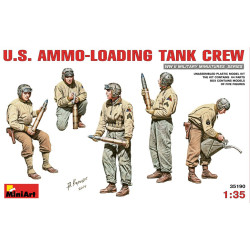 Figuras Tripulacion de Tanques de carga de municion de EE. UU, Escala 1:35. Marca Miniart Models, Ref. 35190.