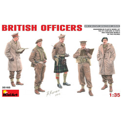 Figuras de Oficiales Britanicos, Escala 1:35. Marca Miniart Models, Ref. 35165.