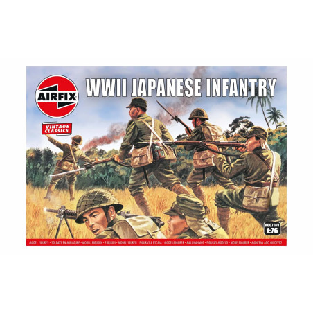 Infantería japonesa de la Segunda Guerra Mundial, Escala 1:76. Marca Airfix, Ref: A00718V.
