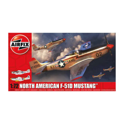 Avión Mustang F-51D Norteamericano, Escala 1:72. Marca Airfix, Ref: A02047A.