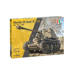 Tanque Marder III Ausf. H SD. Kfz 138, Escala 1:35. Marca Italeri, Ref: 6566.
