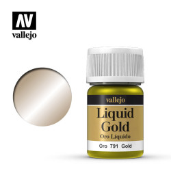 Liquid gold, Oro ( Oro Liquido ), Bote 35 ml. Marca Vallejo, Ref: 70.791.
