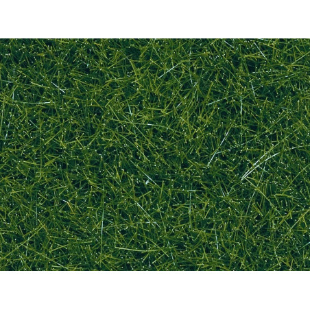 Hierba silvestre de Pradera, Verde Oscuro, Fibra de hierba de 12 mm, Bote de 80 gr. Marca Noch, Ref: 07099.