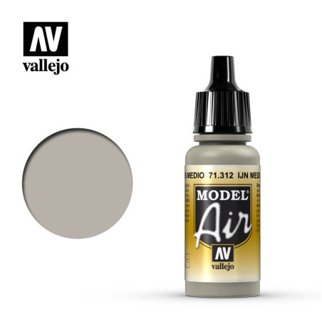 Acrilico Model air IJN Gris Medio, Bote 17 ml. Marca Vallejo, Ref: 71.312.