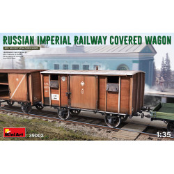 Ferrocarril Imperial Ruso Cubierto, Escala 1:35. Marca Miniart Models, Ref: 39002.