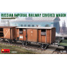 Ferrocarril Imperial Ruso Cubierto, Escala 1:35. Marca Miniart Models, Ref: 39002.