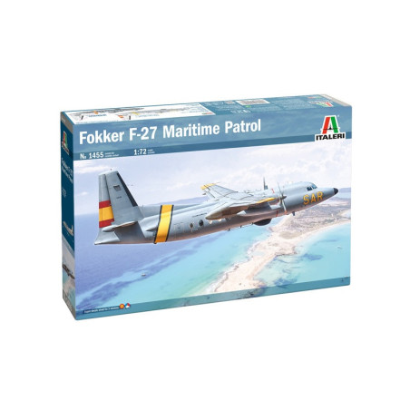 Avión Fokker F-27 Maritime Patrol, Escala 1:72. Marca Italeri, Ref: 1455.