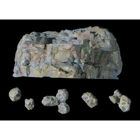 Molde de rocas para realizar en escayola o yeso, Ref: C1236.