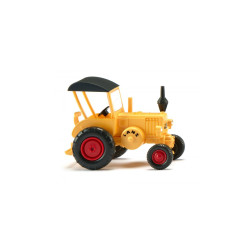 Tractor Ford Lanz Bulldog mit Dach, Color amarillo, Escala H0, Wiking, Ref: 088010.