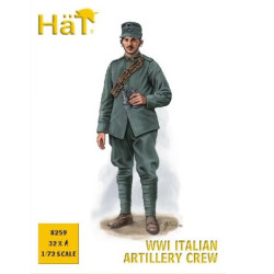 Tripulación De Artillería Italiana, Escala 1:72. Marca Hat, Ref: 8259.