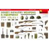 Figuras Armas y Equipo de Infantería Soviética, Escala 1:35. Marca Miniart, Ref: 35304.