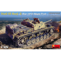 Tanque StuG III Ausf. G, Escala 1:35. Marca Miniart Models, Ref: 35336.