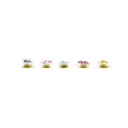 Flores, plantas campestres, 250 piezas, 5 colores. Marca Noch, Ref: 06800.