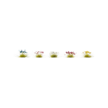 Flores, plantas campestres, 250 piezas, 5 colores. Marca Noch, Ref: 06800.
