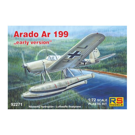 Avión Arado Ar 199, Escala 1:72. Marca Rs Models, Ref: 92271.