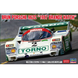 Vehiculo Brun Porsche 962C, Escala 1:24. Marca Hasegawa, Ref: 20585.