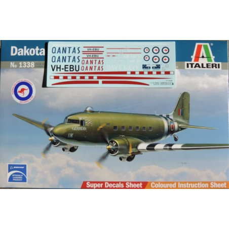 Avion de Transporte Dakota Mk III, Escala 1:72. Marca Italeri, Ref: 1338.