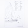 Planos de Barco Egipcio, Escala 1:50. Marca Amati, Ref: B1003.