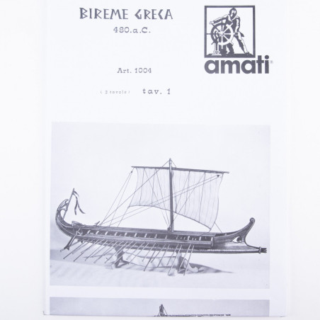 Planos de Bireme Griego, Escala 1:50. Marca Amati, Ref: B1004.