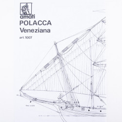 Planos de Polacca Veneciana, Escala 1:50. Marca Amati, Ref: B1007.