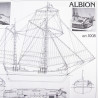 Planos de la Nave Albion, Escala 1:50. Marca Amati, Ref: B1008.
