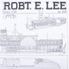 Planos de Robert E.Lee, Escala 1:50. Marca Amati, Ref: B1039.