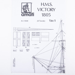 Planos de Victoria HMS, Escala 1:50. Marca Amati, Ref: B1028.