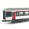 Dos coches Corail, librea Carmillon con adhesivos “Rémi Express”, 1ª y 2ª clase, SNCF, Ep.VI, Escala H0. Marca Piko, Ref: 97301.