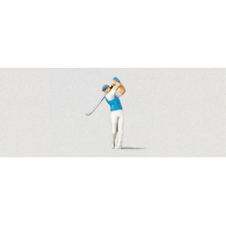 Golfista, 1 figura, Escala H0. Marca Preiser, Ref: 29006.