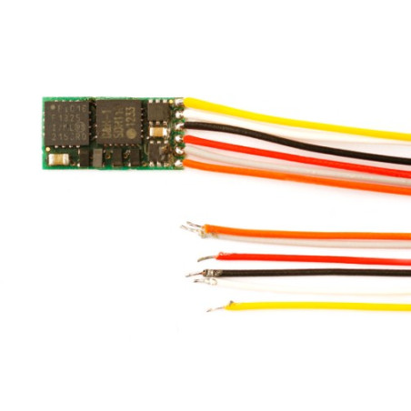 Decodificador DH05C-3, SX1, SX2 y DCC, de cables, muy fino.