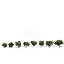 Conjunto de 8 arboles, entre 1,9 y 3,17 cm, Woodland Scenic, Ref: TR3501 