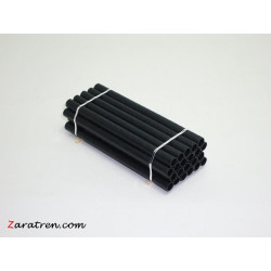 Carga de tubos color negro, ( 22 tubos ) 70x30x20, para vagones H0.