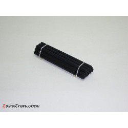 Carga de tubos color negro, ( 12 tubos ) 55x15x10, para vagones N.