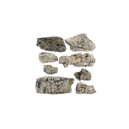Rocas prefabricadas de yeso y pintados a mano, Ref: C1137
