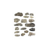 Rocas prefabricadas de yeso y pintados a mano, Ref: C1140