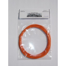 Rollo de cable Naranja para instalación de maquetas de 0,10mm, 10 metros.