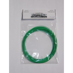 Rollo de cable Verde para instalación de maquetas de 0,10mm, 10 metros.